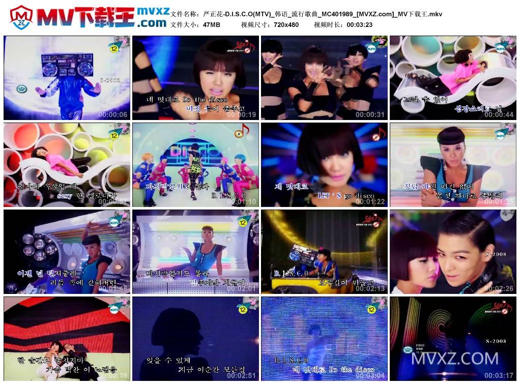 严正花-D.I.S.C.O(MTV)_韩语_流行歌曲_MC401989